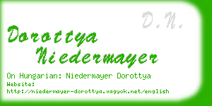 dorottya niedermayer business card